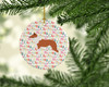 Smooth Collie Merry Christmas Ceramic Ornament product image at NuMercy 2