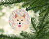 Shiba Inu Cream #1 Christmas Ceramic Ornament product image at NuMercy 2