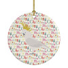 Cockatoo Christmas Ceramic Ornament product image at NuMercy