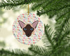 Colorpoint Longhair Cat Christmas Ceramic Ornament WDK2321 product image at NuMercy 2
