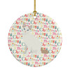 Korean Bobtail Cat Christmas Ceramic Ornament WDK2431 product image at NuMercy