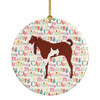 Jamnapari Goat Christmas Ceramic Ornament product image at NuMercy