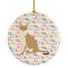Singapura Cat Christmas Ceramic Ornament WDK2452 product image at NuMercy