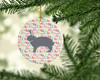 Giant Chinchilla Rabbit Christmas Ceramic Ornament product image at NuMercy 2
