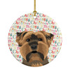 Yorkie Chocolate #1 Christmas Ceramic Ornament product image at NuMercy
