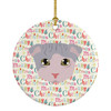 Ukrainian Levkoy Cat Christmas Ceramic Ornament WDK2394 product image at NuMercy