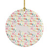 Oriental Longhair Cat Christmas Ceramic Ornament WDK2594 product image at NuMercy