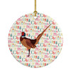 Ring-necked Common Pheasant Christmas Ceramic Ornament product image at NuMercy