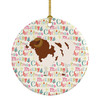 Jacob Sheep Christmas Ceramic Ornament product image at NuMercy
