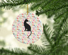Pantherette Cat Christmas Ceramic Ornament WDK2441 product image at NuMercy 2