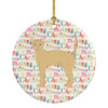 German Rex #2 Cat Christmas Ceramic Ornament product image at NuMercy