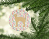 German Rex #2 Cat Christmas Ceramic Ornament product image at NuMercy 2