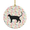 Pantherette Cat Christmas Ceramic Ornament WDK2600 product image at NuMercy