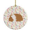 Texel Guinea Pig Christmas Ceramic Ornament product image at NuMercy