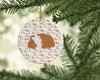Texel Guinea Pig Christmas Ceramic Ornament product image at NuMercy 2