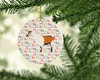 Alpine Goat Christmas Ceramic Ornament product image at NuMercy 2