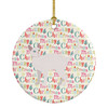 Khao Manee #2 Cat Christmas Ceramic Ornament product image at NuMercy