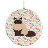 Colorpoint Persian Himalayan Cat Christmas Ceramic Ornament WDK2416 product image at NuMercy