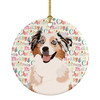Australian Shepherd Red Merle Tricolor #2 Christmas Ceramic Ornament product image at NuMercy