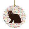 Burmese #2 Cat Christmas Ceramic Ornament product image at NuMercy