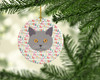 Chartreux Cat Christmas Ceramic Ornament WDK2317 product image at NuMercy 2