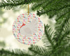 White Holland Turkey Christmas Ceramic Ornament product image at NuMercy 2