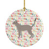 Blue Abyssinian Cat Christmas Ceramic Ornament WDK2470 product image at NuMercy