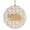 Syrian Golden Hamster Christmas Ceramic Ornament product image at NuMercy