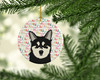 Shiba Inu Husky Mix Christmas Ceramic Ornament product image at NuMercy 2