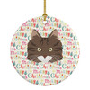 Norwegian Forest Cat Christmas Ceramic Ornament WDK2354 product image at NuMercy