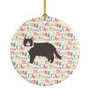Poodle Cat #1 Cat Christmas Ceramic Ornament product image at NuMercy