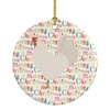 Leghorn Chicken Christmas Ceramic Ornament product image at NuMercy