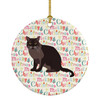 European Burmese Cat Christmas Ceramic Ornament WDK2424 product image at NuMercy