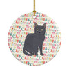Nebelung Cat Christmas Ceramic Ornament WDK2434 product image at NuMercy