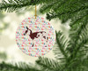 American Spotted Donkey Christmas Ceramic Ornament product image at NuMercy 2