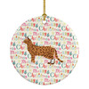 Cheetoh #3 Cat Christmas Ceramic Ornament product image at NuMercy