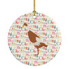 Indian Runner Duck Christmas Ceramic Ornament product image at NuMercy