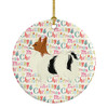Papillon Merry Christmas Ceramic Ornament WDK1969 product image at NuMercy