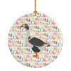 West of England Goose Christmas Ceramic Ornament product image at NuMercy