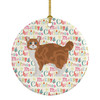 Manx #2 Cat Christmas Ceramic Ornament product image at NuMercy