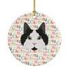 Cymric Cat Christmas Ceramic Ornament WDK2325 product image at NuMercy
