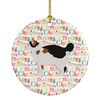 Manx #3 Cat Christmas Ceramic Ornament product image at NuMercy