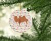 Bactrian Camel Christmas Ceramic Ornament product image at NuMercy 2