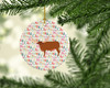 Ankole-Watusu Cow Christmas Ceramic Ornament product image at NuMercy 2