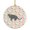 Chartreux #1 Cat Christmas Ceramic Ornament product image at NuMercy