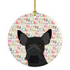 Schnauzer Black #2 Christmas Ceramic Ornament product image at NuMercy