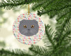 Scottish Fold Cat Christmas Ceramic Ornament WDK2375 product image at NuMercy 2