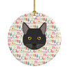 Bombay Cat Christmas Ceramic Ornament product image at NuMercy