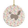 Asian Semi Longhaired Cat Christmas Ceramic Ornament WDK2484 product image at NuMercy
