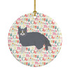 Selkirk Rex #1 Cat Christmas Ceramic Ornament product image at NuMercy